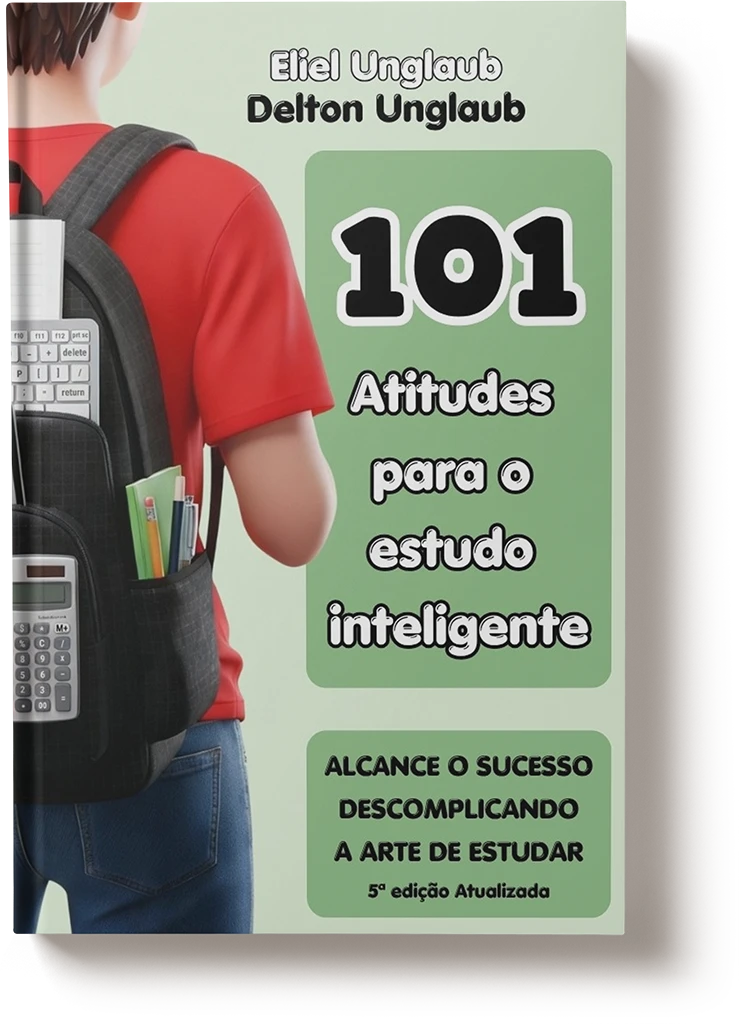 Mockup do livro 101 Atitudes para o Estudo Inteligente